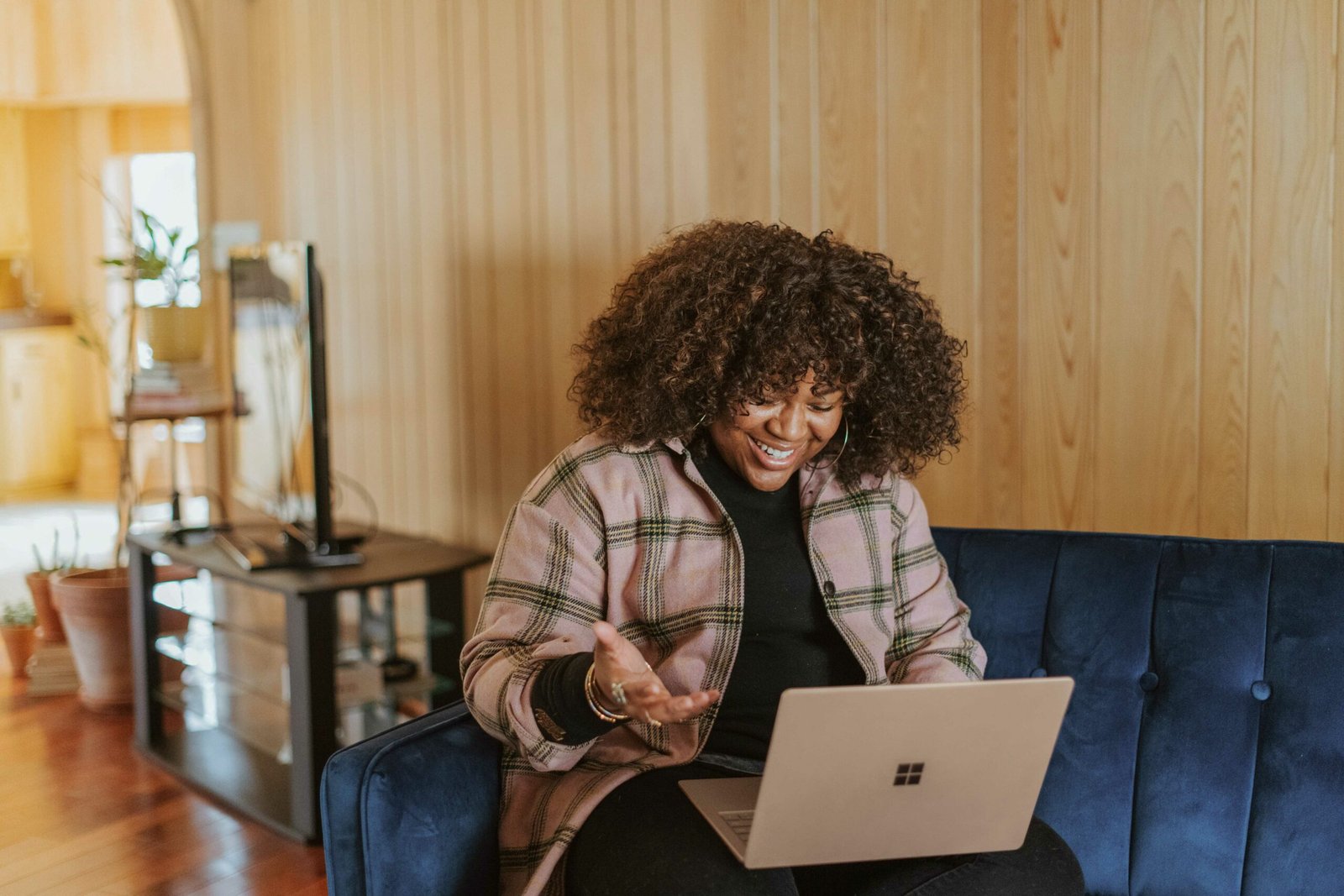 A business owner on a video call with the Incomery team