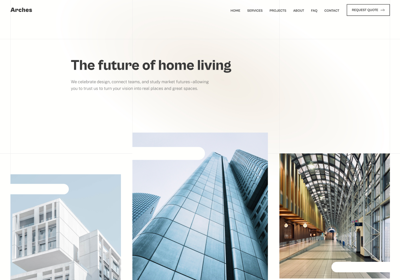 Website for a rental place targeting a smooth user experience
