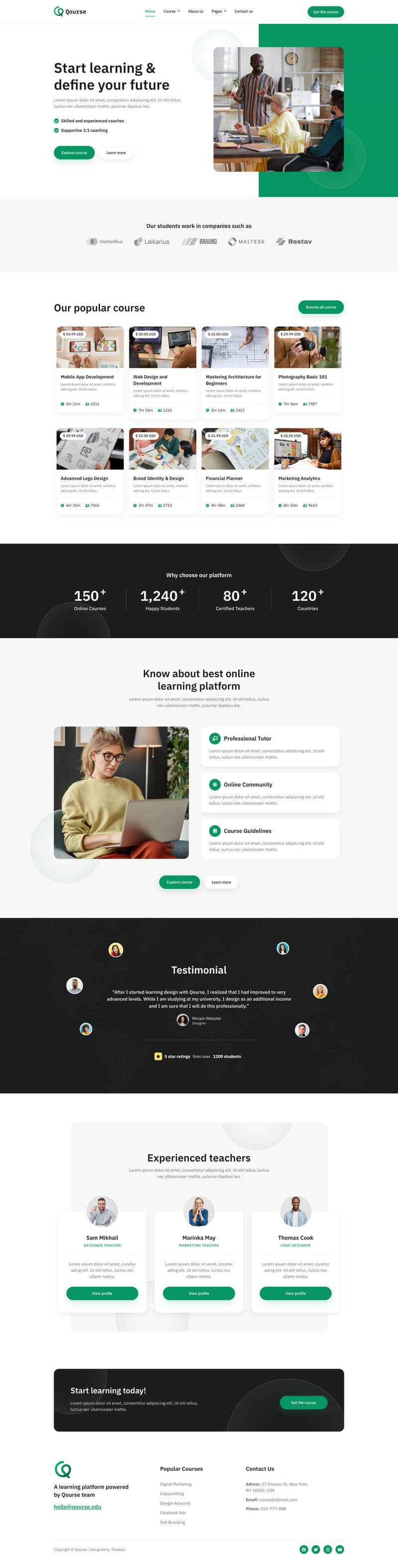 A conversion-focused website built by Incomery